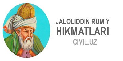 MAVLONO JALOLIDDIN RUMIYDAN 60 HIKMAT